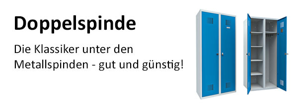 Standard-Spinde - Die Klassiker unter den Metallspinden - gut und günstig!